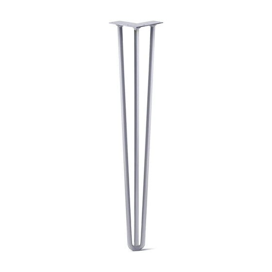 Hairpin Leg (Sold Separately), 3-Rod Design - Grey Powder Coated Finish