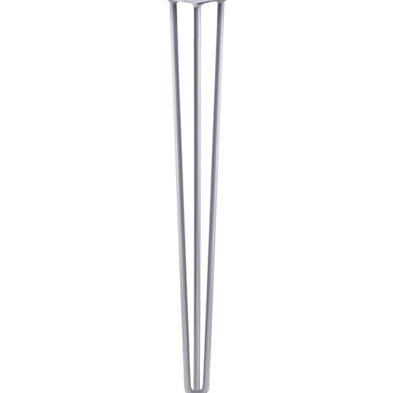 Hairpin Leg (Sold Separately), 3-Rod Design - Grey Powder Coated Finish
