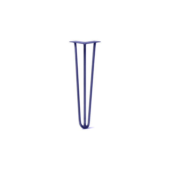 Hairpin Leg (Sold Separately), 3-Rod Design - Midnight Blue (Navy) Powder Coated Finish