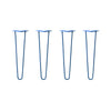 DIY Hairpin Legs Hairpin Legs Hairpin Legs Set of 4, 2-Rod Design - Blue Powder Coated Finish