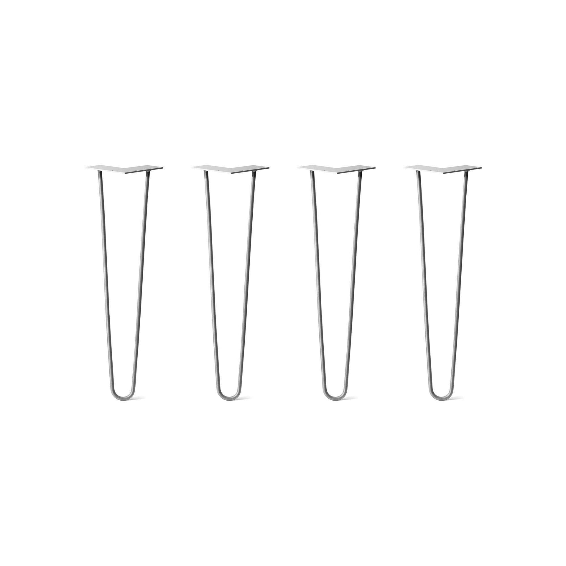DIY Hairpin Legs Hairpin Legs Hairpin Legs Set of 4, 2-Rod Design - Clear Coated Finish