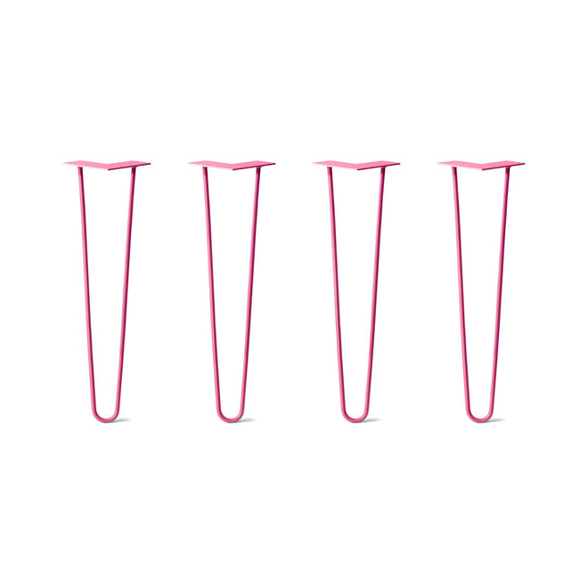 Hairpin Table Legs Set of 4, 2Rod Design Proudly Made in the USA