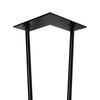 DIY Hairpin Legs Hairpin Legs Hairpin Legs Set of 4, 2-Rod Design - Gloss Black Powder Coated Finish