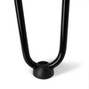 DIY Hairpin Legs Hairpin Legs Hairpin Legs Set of 4, 2-Rod Design - Gloss Black Powder Coated Finish