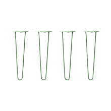  Hairpin Legs Set of 4, 2-Rod Design - Mint Powder Coated Finish