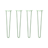 DIY Hairpin Legs Hairpin Legs Hairpin Legs Set of 4, 2-Rod Design - Mint Powder Coated Finish