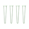 DIY Hairpin Legs Hairpin Legs Hairpin Legs Set of 4, 2-Rod Design - Mint Powder Coated Finish
