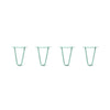 DIY Hairpin Legs Hairpin Legs Hairpin Legs Set of 4, 2-Rod Design - Turquoise Powder Coated Finish