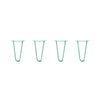 DIY Hairpin Legs Hairpin Legs Hairpin Legs Set of 4, 2-Rod Design - Turquoise Powder Coated Finish