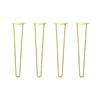 DIY Hairpin Legs Hairpin Legs Hairpin Legs Set of 4, 2-Rod Design - Yellow Powder Coated Finish