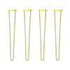 DIY Hairpin Legs Hairpin Legs Hairpin Legs Set of 4, 2-Rod Design - Yellow Powder Coated Finish