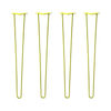 DIY Hairpin Legs Hairpin Legs Hairpin Legs Set of 4, 2-Rod Design - Yellow Powder Coated Finish