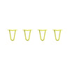 DIY Hairpin Legs Hairpin Legs Hairpin Legs Set of 4, 2-Rod Design - Yellow Powder Coated Finish