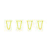 DIY Hairpin Legs Hairpin Legs Hairpin Legs Set of 4, 2-Rod Design - Yellow Powder Coated Finish