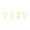 DIY Hairpin Legs Hairpin Legs Hairpin Legs Set of 4, 2-Rod Design - Yellow Powder Coated Finish