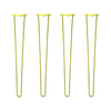 DIY Hairpin Legs Hairpin Legs Hairpin Legs Set of 4, 2-Rod Design - Yellow Powder Coated Finish