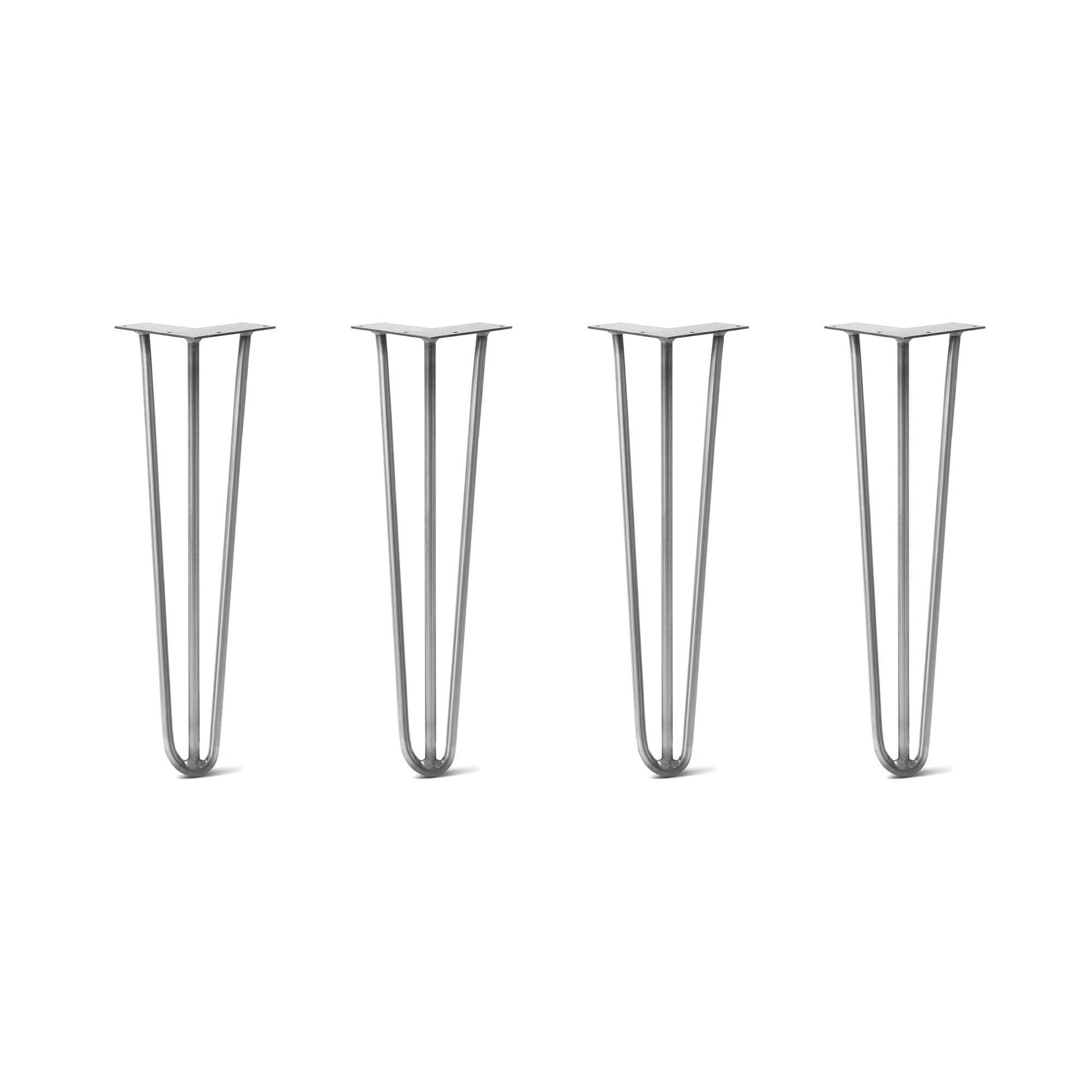 DIY Hairpin Legs Hairpin Legs Hairpin Legs Set of 4, 3-Rod Design - Clear Coated Finish