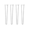 DIY Hairpin Legs Hairpin Legs Hairpin Legs Set of 4, 3-Rod Design - Clear Coated Finish