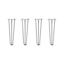  Hairpin Legs Set of 4, 3-Rod Design - Grey Powder Coated Finish