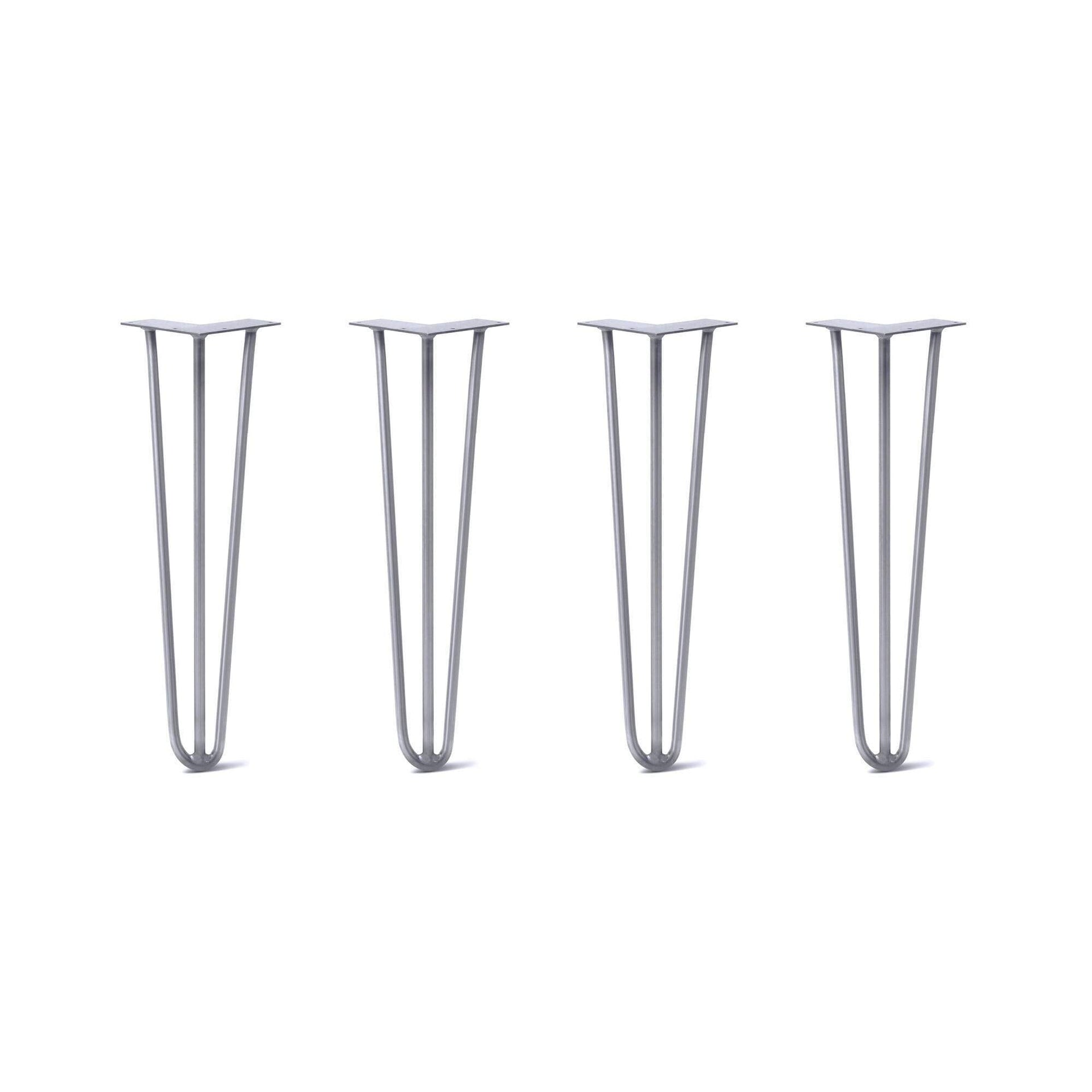 DIY Hairpin Legs Hairpin Legs Hairpin Legs Set of 4, 3-Rod Design - Grey Powder Coated Finish