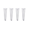 DIY Hairpin Legs Hairpin Legs Hairpin Legs Set of 4, 3-Rod Design - Grey Powder Coated Finish