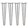 DIY Hairpin Legs Hairpin Legs Hairpin Legs Set of 4, 3-Rod Design - Midnight Blue (Navy) Powder Coated Finish