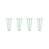 DIY Hairpin Legs Hairpin Legs Hairpin Legs Set of 4, 3-Rod Design - Mint Powder Coated Finish