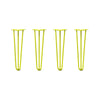 DIY Hairpin Legs Hairpin Legs Hairpin Legs Set of 4, 3-Rod Design - Yellow Powder Coated Finish