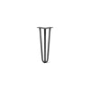 DIY Hairpin Legs Hairpin Legs Jet Black Satin / 15" / 1/2" Hairpin Leg (Sold Separately), 3-Rod Design - Jet Black Satin Powder Coated Finish