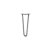 DIY Hairpin Legs Hairpin Legs Jet Black Satin / 17" / 1/2" Hairpin Leg (Sold Separately), 2-Rod Design - Jet Black Satin Powder Coated Finish