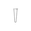 DIY Hairpin Legs Hairpin Legs Jet Black Satin / 17" / 3/8" Hairpin Leg (Sold Separately), 2-Rod Design - Jet Black Satin Powder Coated Finish