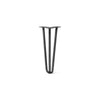DIY Hairpin Legs Hairpin Legs Jet Black Satin / 18" / 1/2" Hairpin Leg (Sold Separately), 3-Rod Design - Jet Black Satin Powder Coated Finish