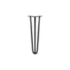 DIY Hairpin Legs Hairpin Legs Jet Black Satin / 21" / 1/2" Hairpin Leg (Sold Separately), 3-Rod Design - Jet Black Satin Powder Coated Finish