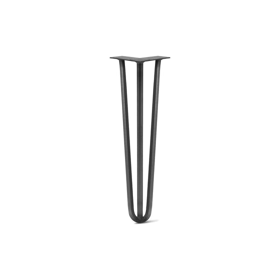 DIY Hairpin Legs Hairpin Legs Jet Black Satin / 23" / 1/2" Hairpin Leg (Sold Separately), 3-Rod Design - Jet Black Satin Powder Coated Finish