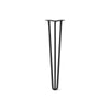 DIY Hairpin Legs Hairpin Legs Jet Black Satin / 25" / 1/2" Hairpin Leg (Sold Separately), 3-Rod Design - Jet Black Satin Powder Coated Finish