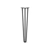 DIY Hairpin Legs Hairpin Legs Jet Black Satin / 27" / 1/2" Hairpin Leg (Sold Separately), 3-Rod Design - Jet Black Satin Powder Coated Finish