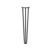 DIY Hairpin Legs Hairpin Legs Jet Black Satin / 28" / 1/2" Hairpin Leg (Sold Separately), 3-Rod Design - Jet Black Satin Powder Coated Finish