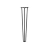 DIY Hairpin Legs Hairpin Legs Jet Black Satin / 28" / 3/8" Hairpin Leg (Sold Separately), 3-Rod Design - Jet Black Satin Powder Coated Finish