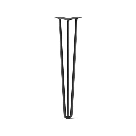 DIY Hairpin Legs Hairpin Legs Jet Black Satin / 29" / 1/2" Hairpin Leg (Sold Separately), 3-Rod Design - Jet Black Satin Powder Coated Finish