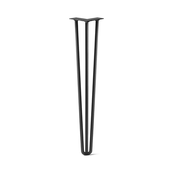 DIY Hairpin Legs Hairpin Legs Jet Black Satin / 31" / 1/2" Hairpin Leg (Sold Separately), 3-Rod Design - Jet Black Satin Powder Coated Finish