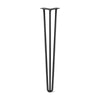 DIY Hairpin Legs Hairpin Legs Jet Black Satin / 33" / 1/2" Hairpin Leg (Sold Separately), 3-Rod Design - Jet Black Satin Powder Coated Finish