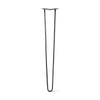 DIY Hairpin Legs Hairpin Legs Jet Black Satin / 36" / 1/2" Hairpin Leg (Sold Separately), 2-Rod Design - Jet Black Satin Powder Coated Finish