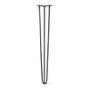DIY Hairpin Legs Hairpin Legs Jet Black Satin / 36" / 3/8" Hairpin Leg (Sold Separately), 3-Rod Design - Jet Black Satin Powder Coated Finish