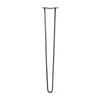 DIY Hairpin Legs Hairpin Legs Jet Black Satin / 37" / 1/2" Hairpin Leg (Sold Separately), 2-Rod Design - Jet Black Satin Powder Coated Finish