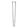 DIY Hairpin Legs Hairpin Legs Jet Black Satin / 38" / 1/2" Hairpin Leg (Sold Separately), 2-Rod Design - Jet Black Satin Powder Coated Finish