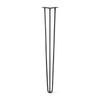 DIY Hairpin Legs Hairpin Legs Jet Black Satin / 38" / 3/8" Hairpin Leg (Sold Separately), 3-Rod Design - Jet Black Satin Powder Coated Finish