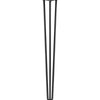 DIY Hairpin Legs Hairpin Legs Jet Black Satin / 40" / 1/2" Hairpin Leg (Sold Separately), 3-Rod Design - Jet Black Satin Powder Coated Finish