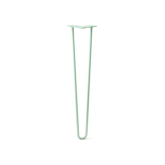 Hairpin Leg (Sold Separately), 2-Rod Design - Mint Powder Coated Finish