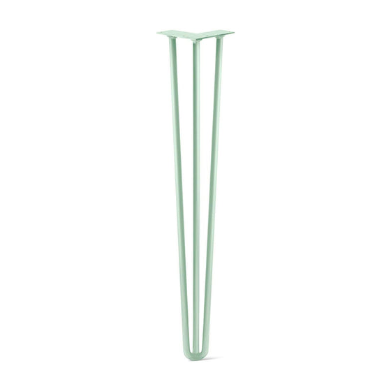 Hairpin Leg (Sold Separately), 3-Rod Design - Mint Powder Coated Finish