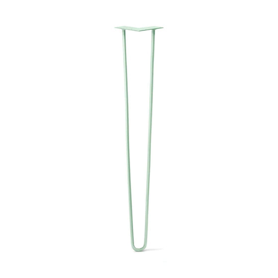 Hairpin Leg (Sold Separately), 2-Rod Design - Mint Powder Coated Finish